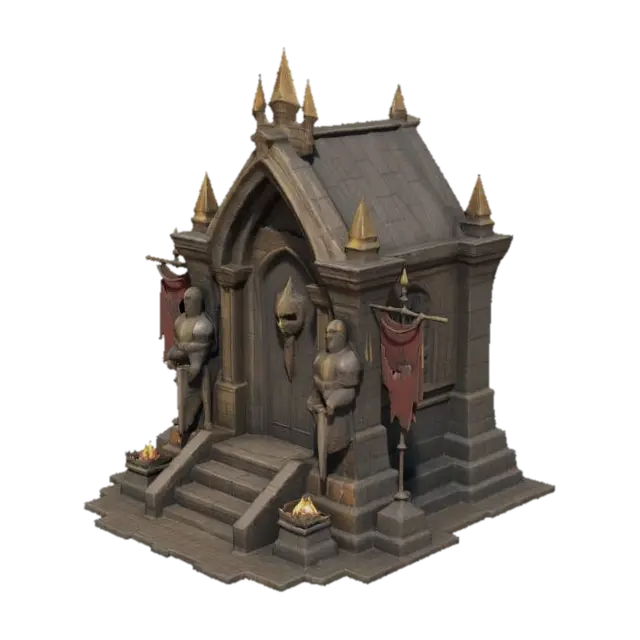 The Dark Conqueror 3D model, vytvořený pomocí AI