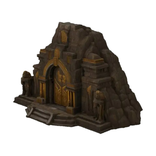 3D model for Mountain Fortress Entrance