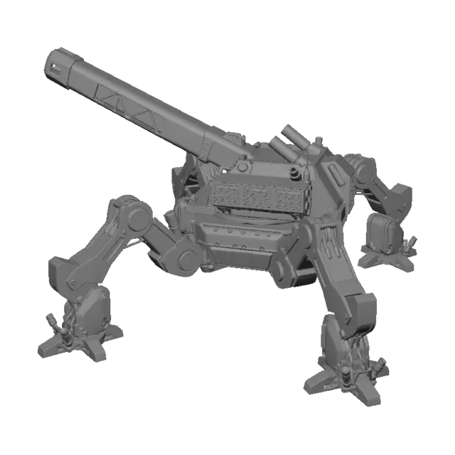 3D model for imperial artillery spider walker