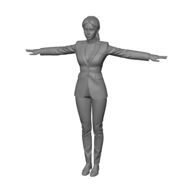 3D model for White Suit T-Pose