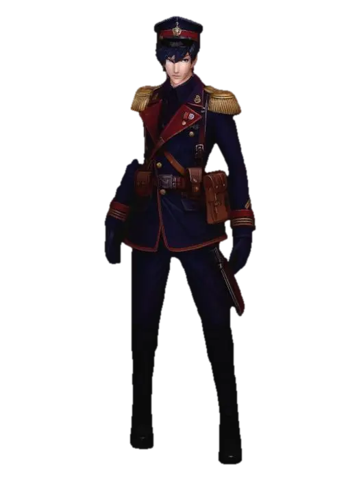 Captain of the Iron Regiment - Ww1 3D model, vytvořený pomocí AI