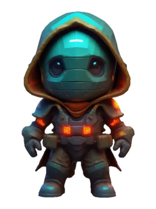 3D-модель #game figure#, masterpiece, lowpoly, glowing magic laser mysterious stylized… - Engineer, сгенерированная ИИ