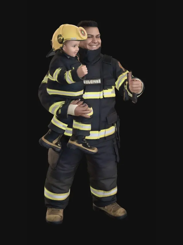 3D model for Firefighter and Child