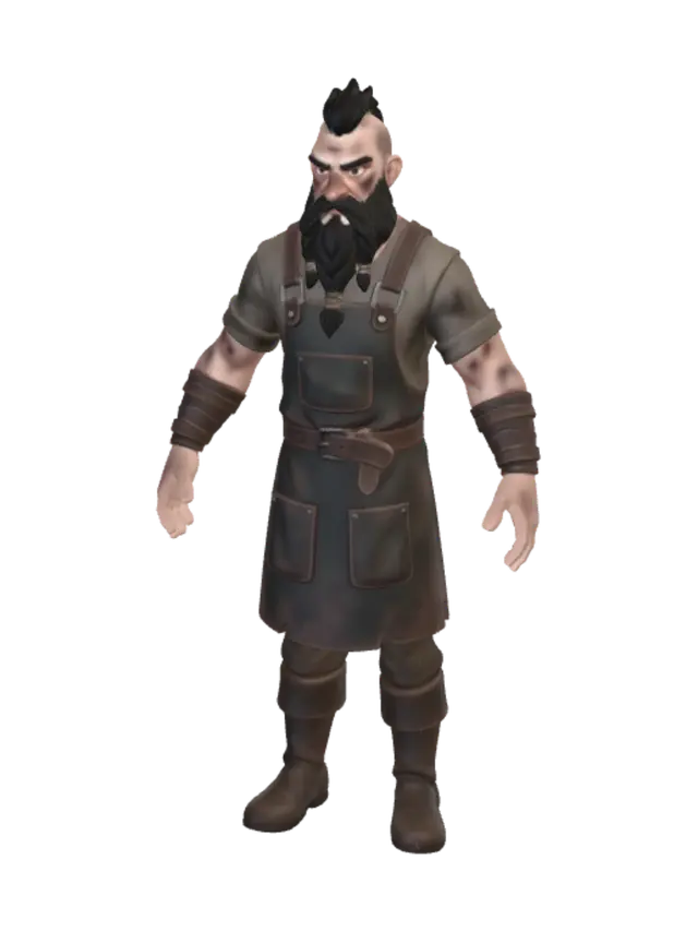 3D model for Ironbeard Forgehand