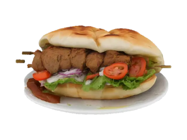 Döner - Fastfood 3D model, vytvořený pomocí AI