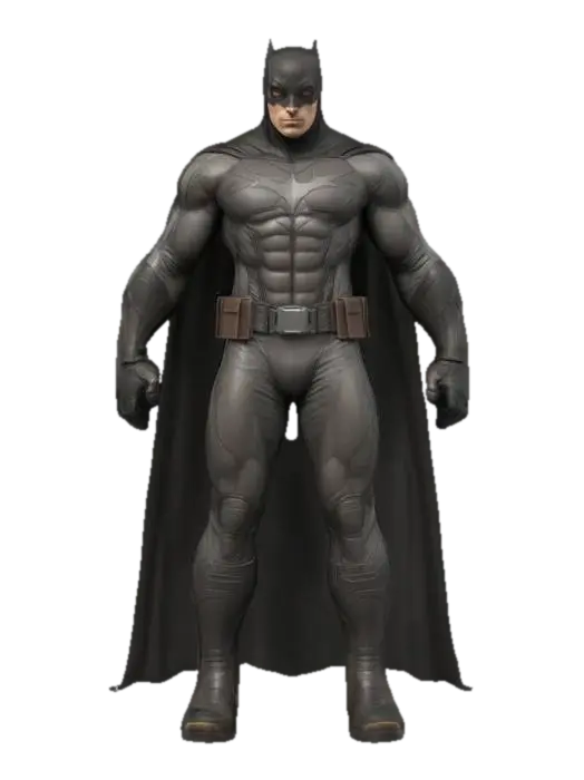 Batman 3D model, vytvořený pomocí AI