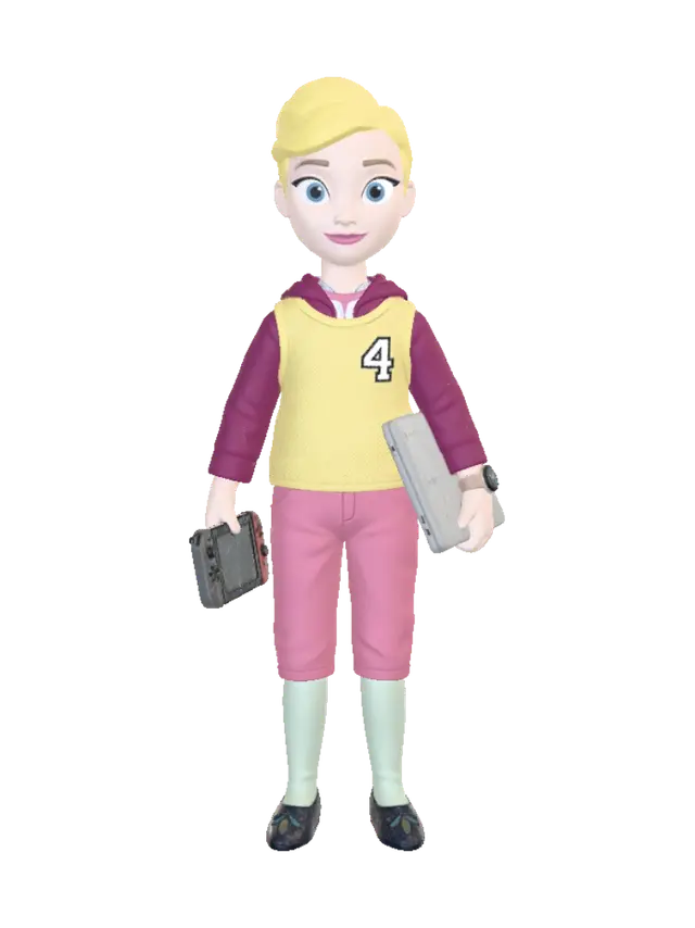 Tech-Savvy Player - Playtime 3D model, AI generated
