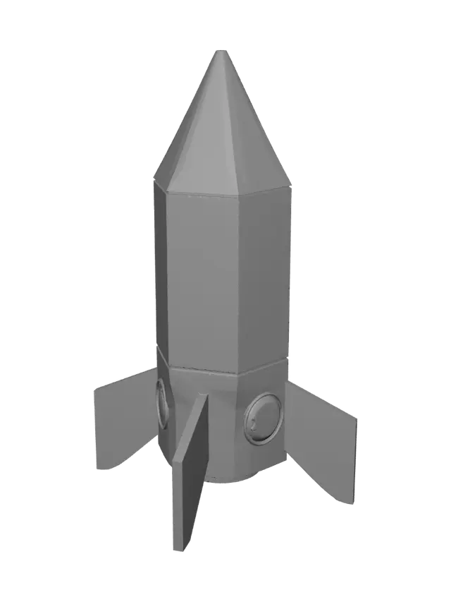 3D model for Crimson Rocket