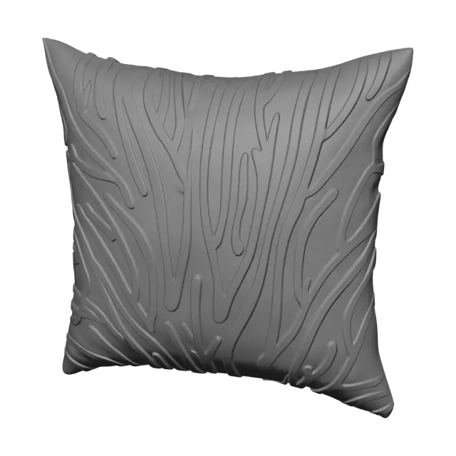 3D model for Olive Zebra Pillow