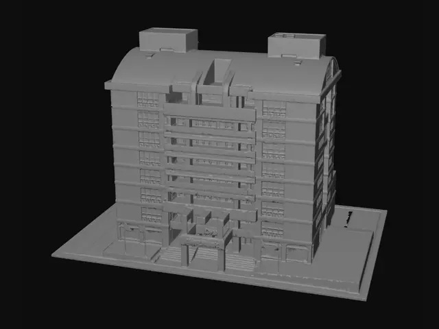 3D model for Red Brick Residential Tower