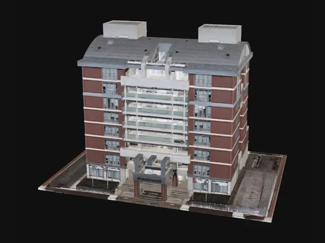 3D model for Red Brick Residential Tower
