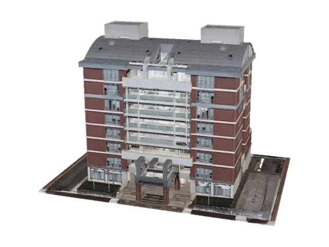 3D model for Red Brick Residential Tower