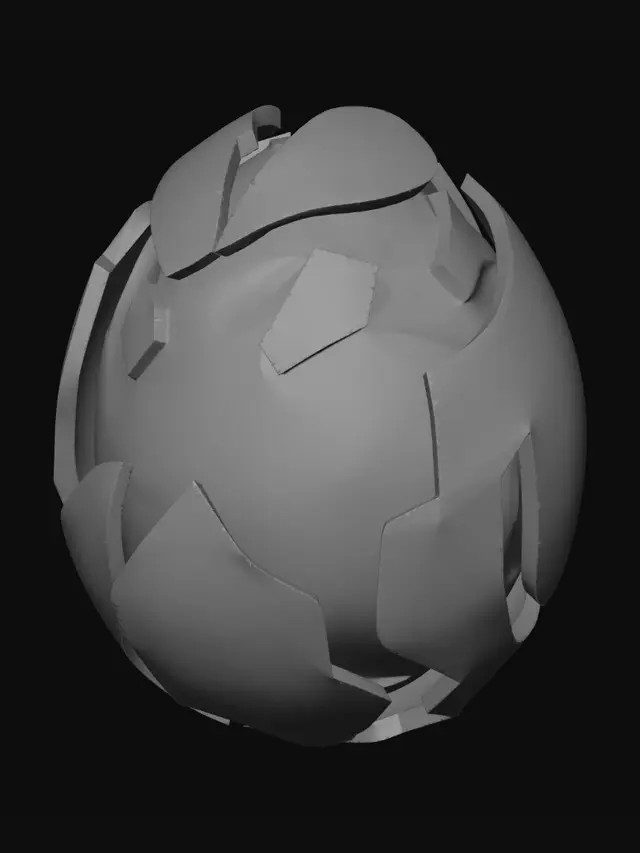3D model for Cracked Neon Orb