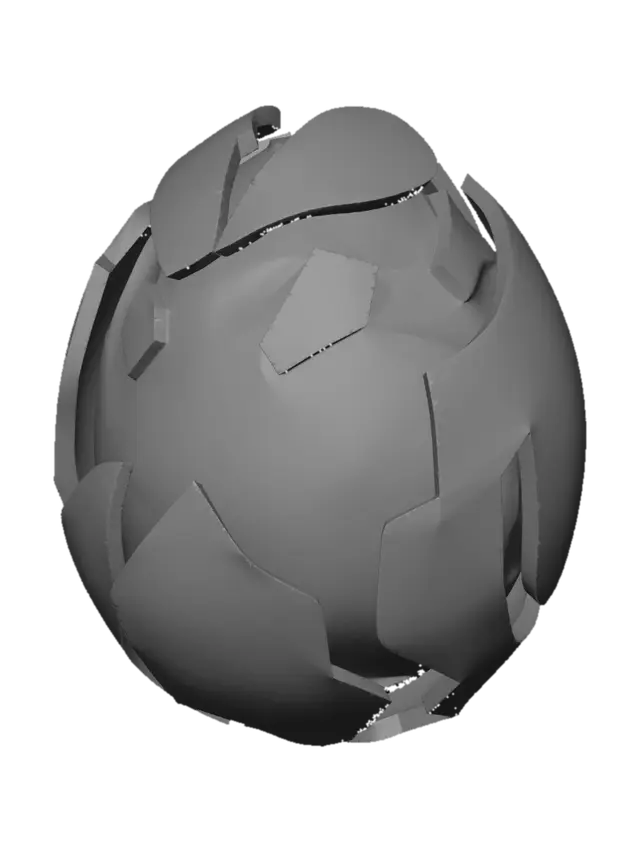 3D model for Cracked Neon Orb
