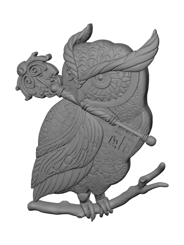 3D model for Mandala Owl