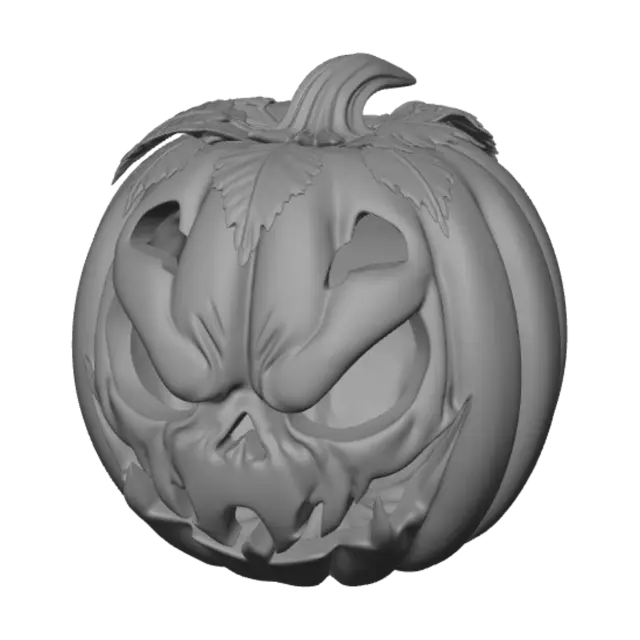 3D model for scarry jack-o-lantern