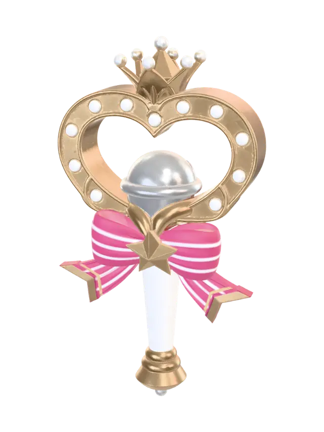 3D model for Heart Crown Scepter