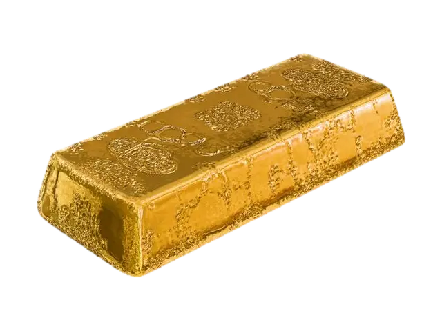 Gold Bar - Wealth 3D model, vytvořený pomocí AI