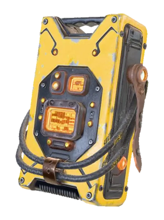 Modello 3D Cyberpunk Relic - Battery, generato dall’IA