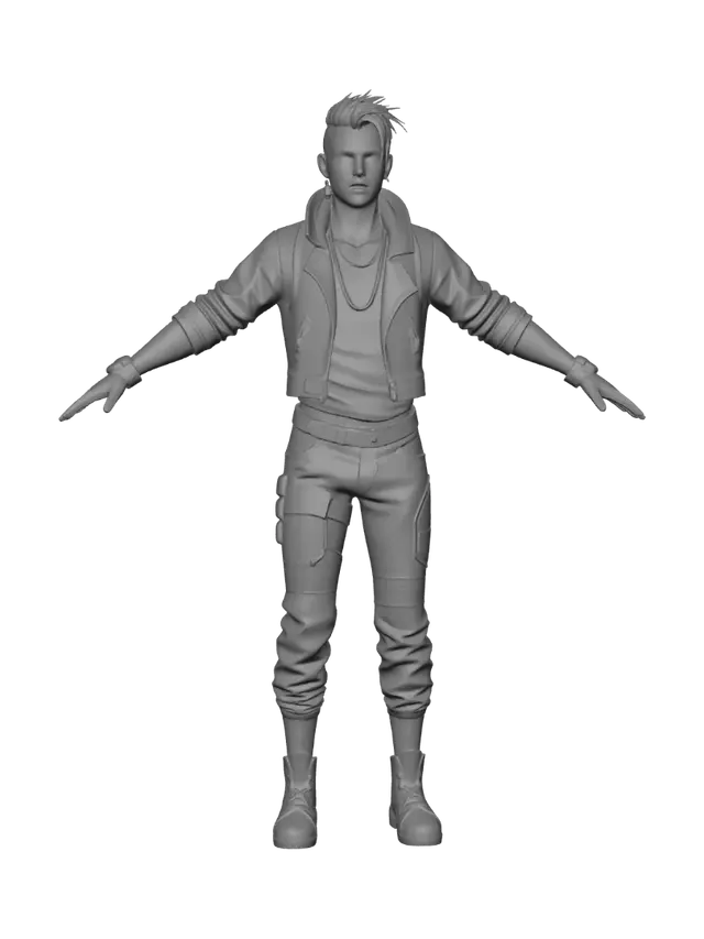 3D model for Neon Rebel in Leather