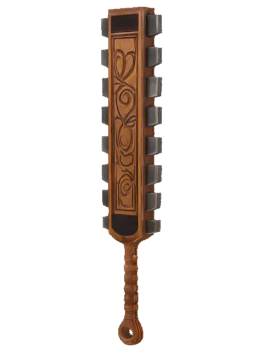 Aztec War Club 3D model, vytvořený pomocí AI