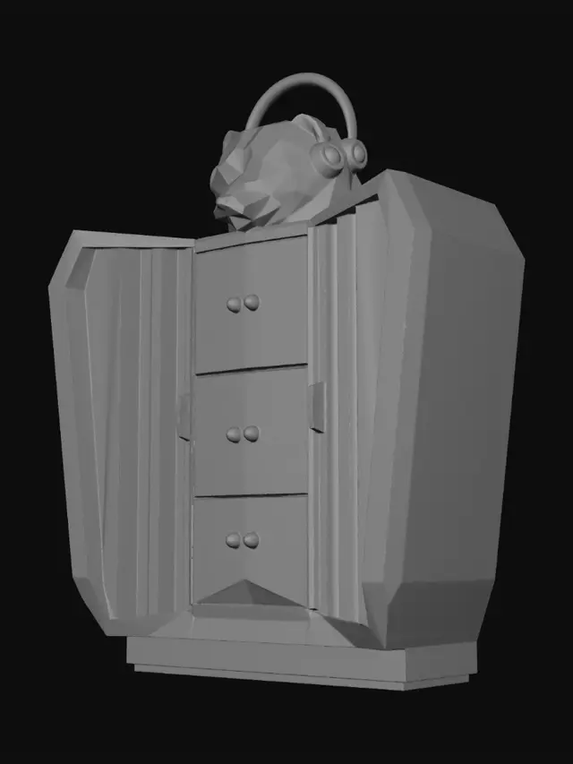 3D model for Panda DJ Wardrobe