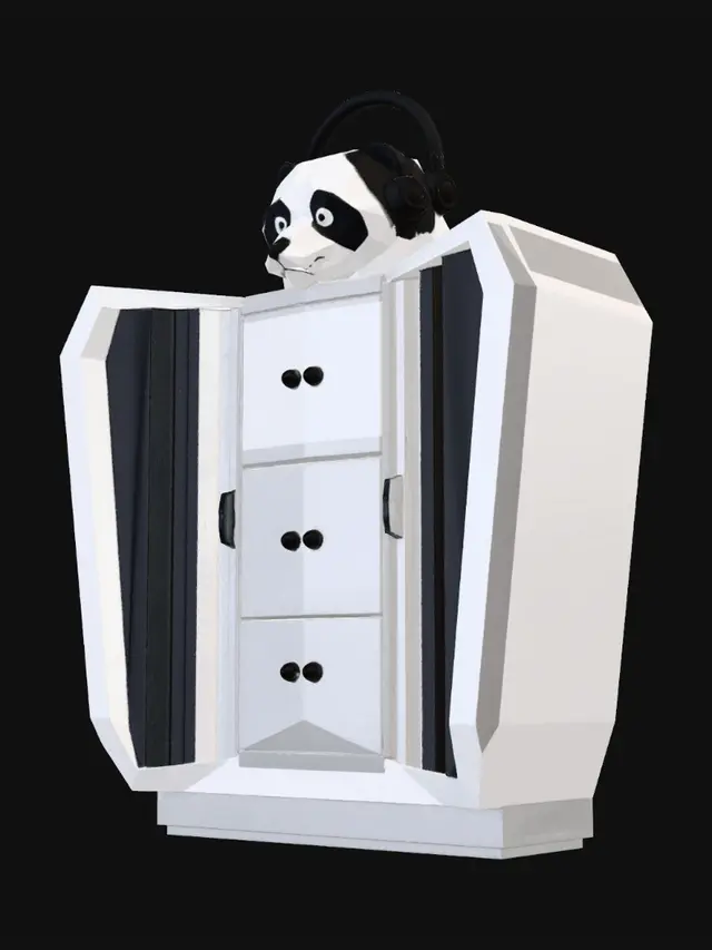 3D model for Panda DJ Wardrobe