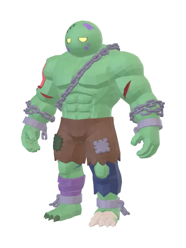 Boss Zomb - Chainbound 3D model, vytvořený pomocí AI