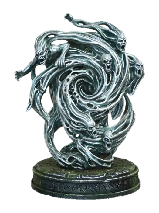 Vortex of the Screaming Faces Ghosts V2 - Vision 3D model, vytvořený pomocí AI