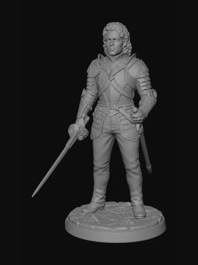 3D model for Silverblade Knight