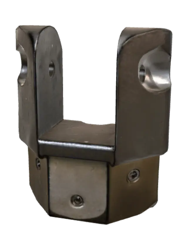 3D model for Metal Bracket on Red Surface