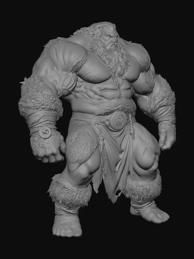 3D model for Desert Colossus