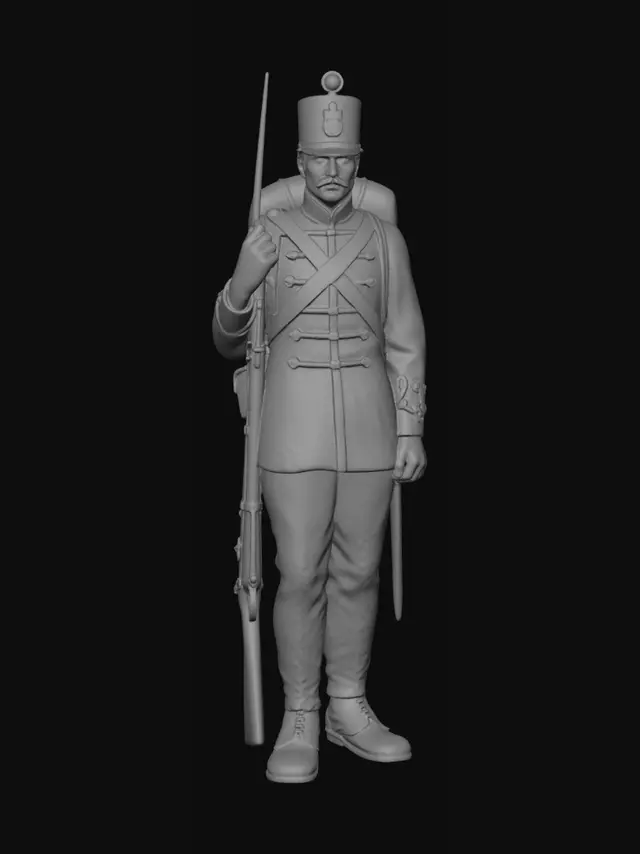 3D model for Napoleonic Musketeer