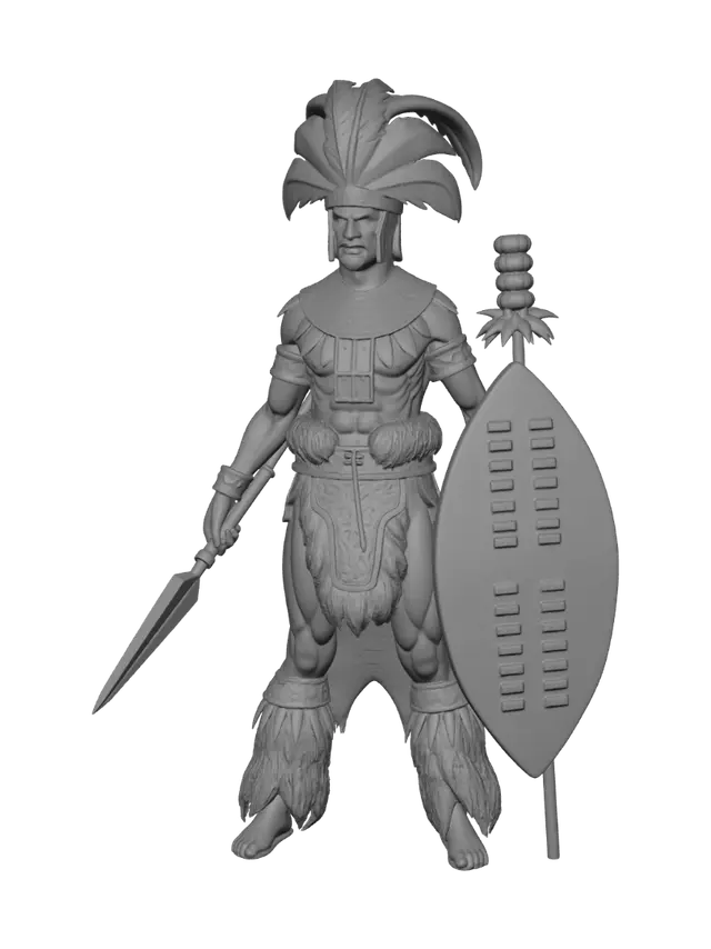 3D model for Feathered War Chief