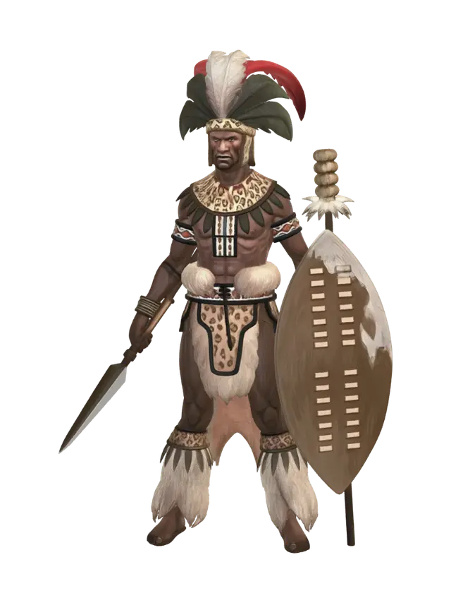 3D model for Feathered War Chief