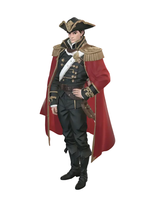 3D model for Crimson Captain of the High Seas