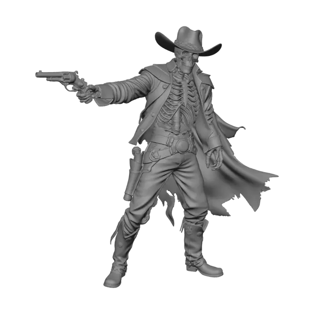3D model for Skeletal Gunslinger