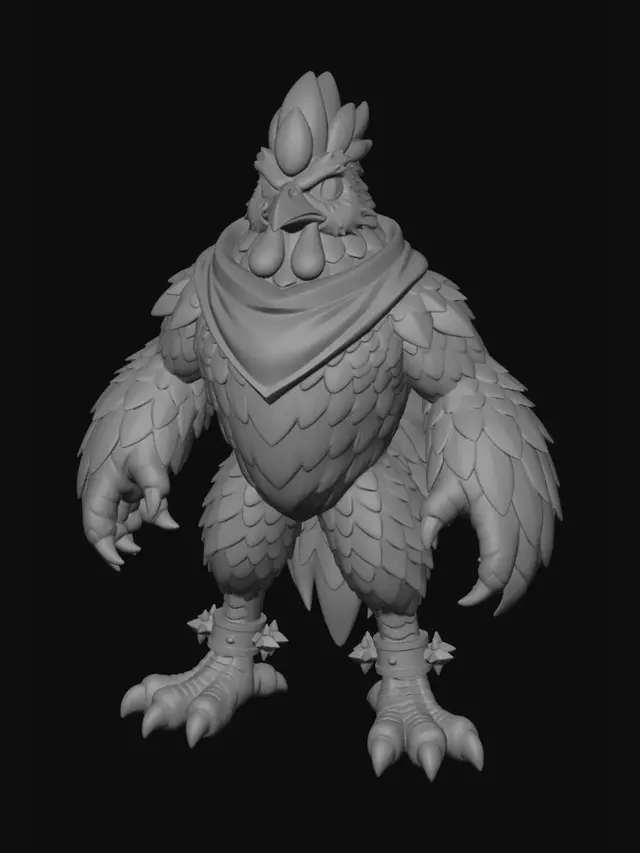 3D model for Crimson Blaze Rooster