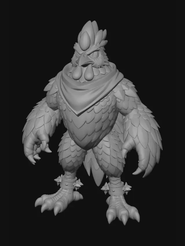 3D model for Crimson Blaze Rooster