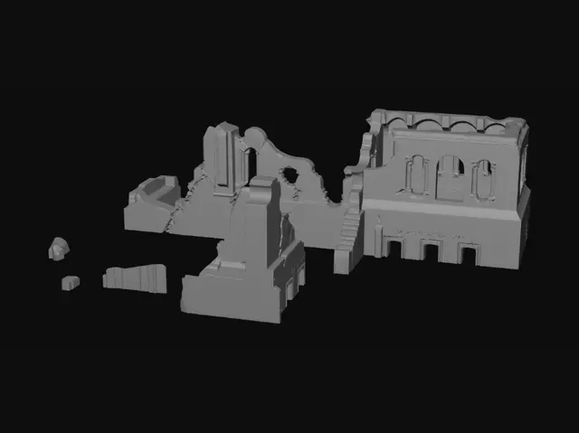 3D model for Ruins of the Brick Fortress