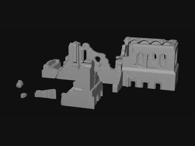 3D model for Ruins of the Brick Fortress