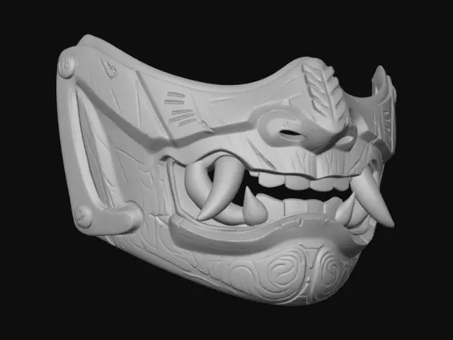 3D model for Crimson Fang Mask