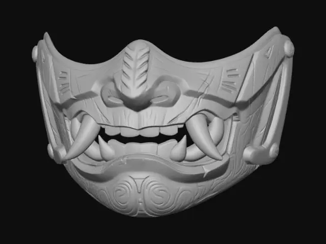 3D model for Crimson Fang Mask