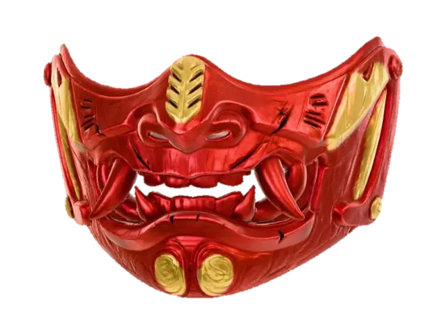 Crimson Fang Mask - Masking 3D model, vytvořený pomocí AI