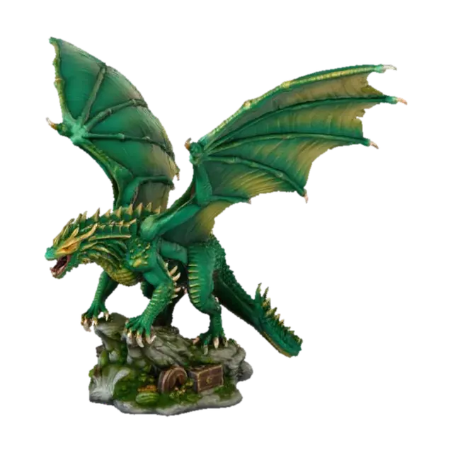 Dragon in DnD figure form with base - Roleplay 3D model, vytvořený pomocí AI