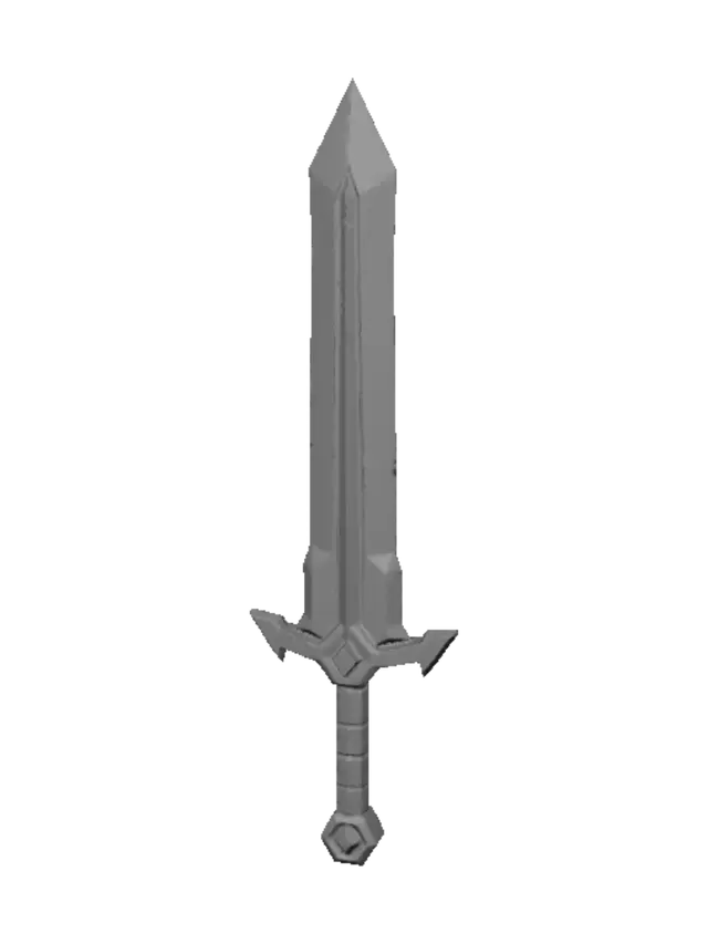 3D model for Azure Crystal Sword