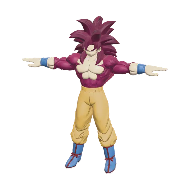 3D model for Low-Poly Ssj4