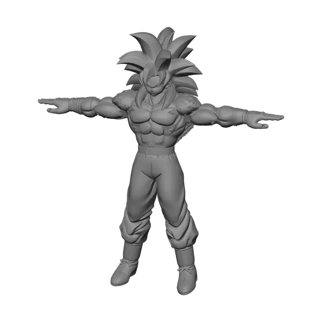 3D model for Low-Poly Ssj4