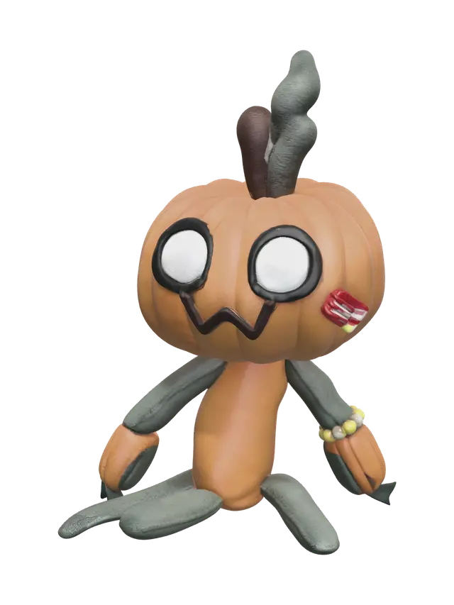 Gourdy Dandys World - Gamedesign 3D model, vytvořený pomocí AI