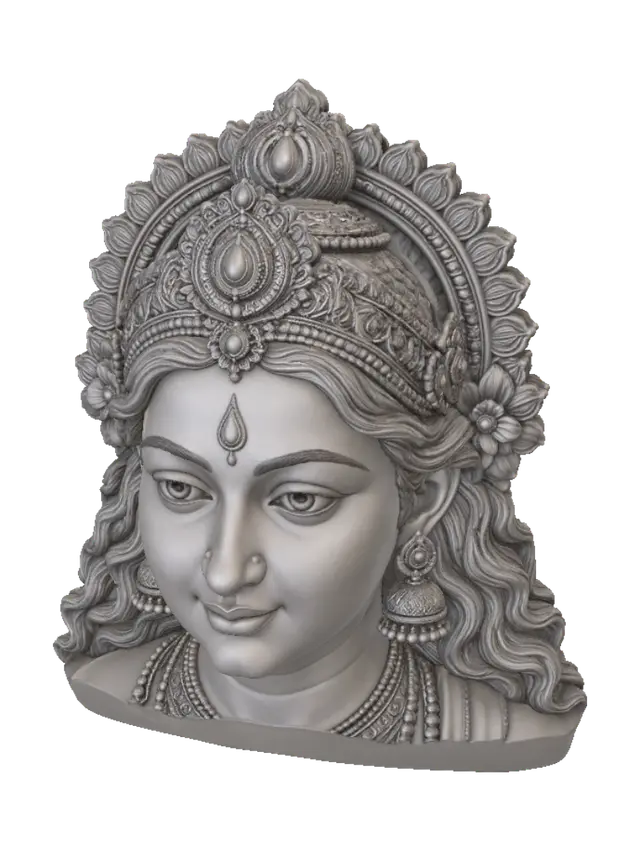 Crowned Serenity - Aura 3D model, vytvořený pomocí AI